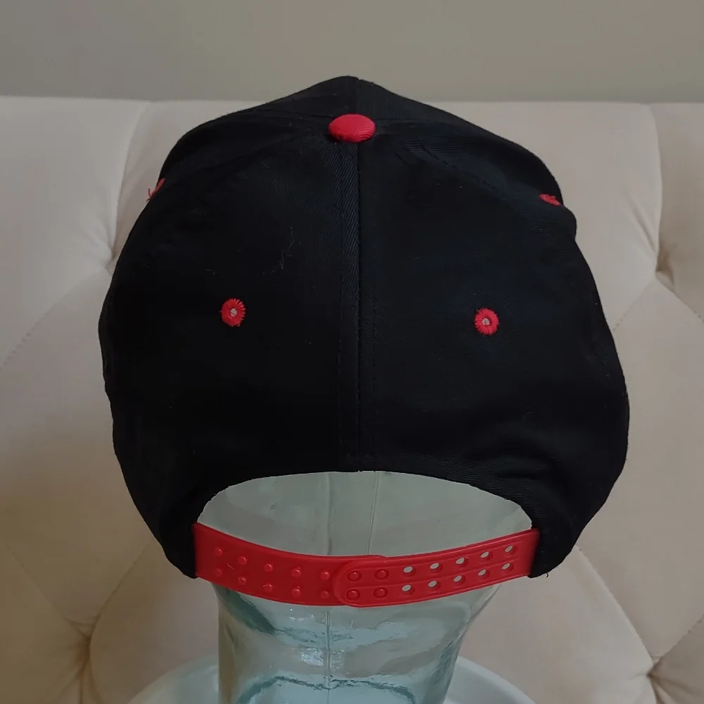 COCA-COLA Hat Black Red OS Adjustable Embroidered